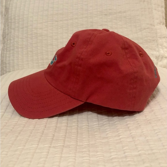 Vineyard Vines Pastel Red Strap Back Cap Adjustable - Picture 2 of 5